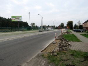 Remontowana droga na odcinku Dobra-Wołczkowo