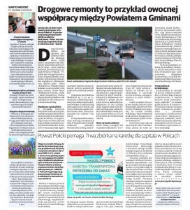 Strona promocyjna Powiatu Polickiego w Głosie Polic