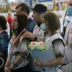 Zawodnicy klubu Defmar Police podczas zawodów w Wilkowicach