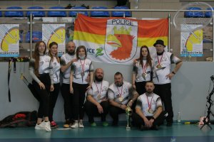 Zawodnicy klubu Defmar Police podczas zawodów w Wilkowicach