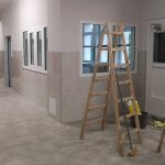 hol podczas trwających prac remontowych