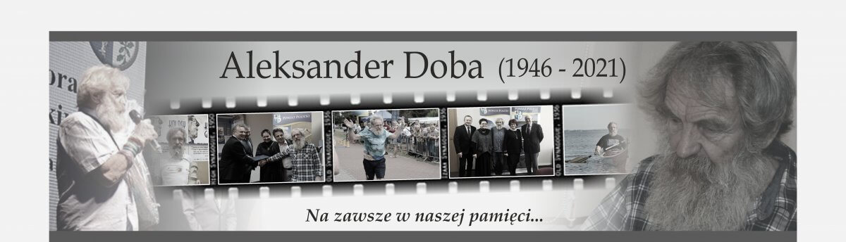 Slaider wspominkowy z fotografiami Aleksandra Doby