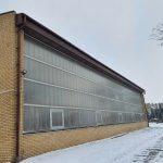 zdjęcie hali z zewnątrz przed rozpoczęciem robót