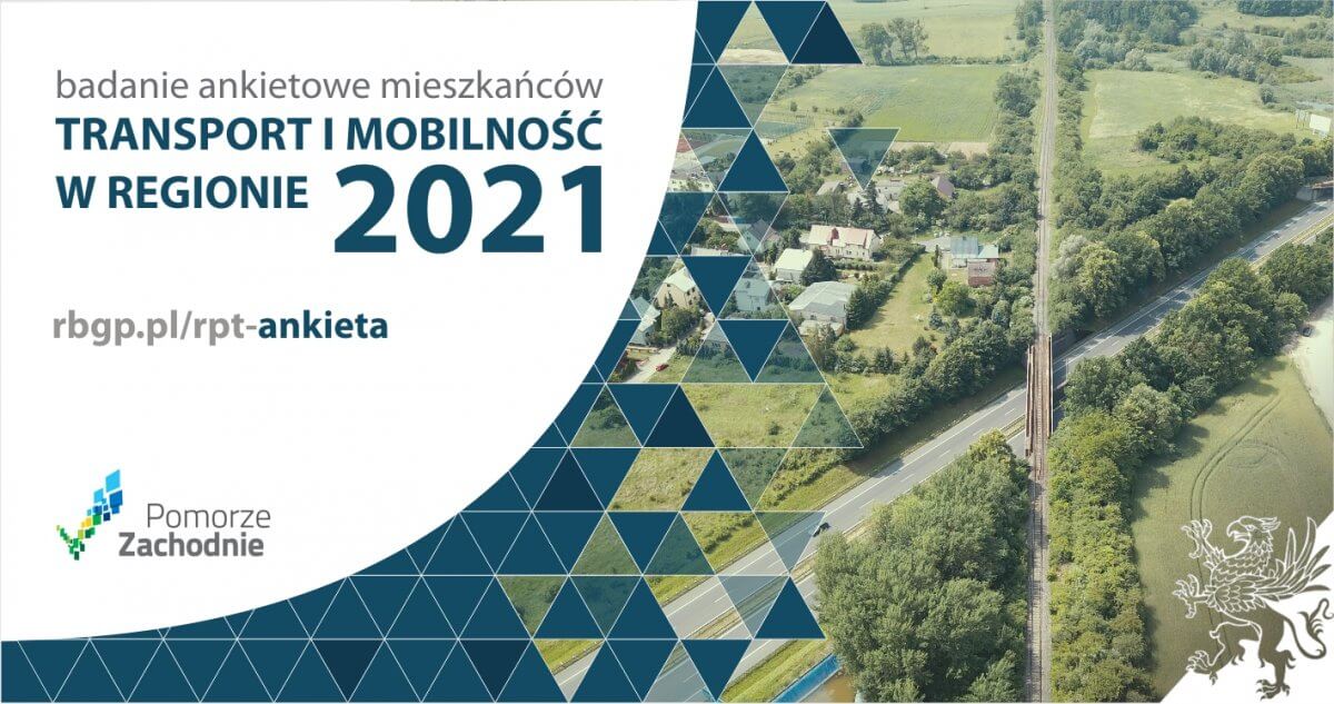 Plakat transport i mobilność w regionie 2021