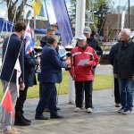 Wręczenie pucharu przez Burmistrza Polic Władysława Diakuna