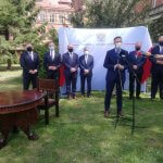 Wojewoda Zachodniopomorski Zbigniew Bogucki przemawia podczas wydarzenia