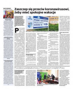 Strona promocyjna czerwcowego "Głosu Polic"