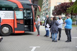 Kolejka do mobilnego poboru krwi