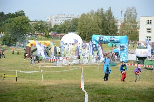 Miejsce startu i mety z oddali podczas Dzikiego Weekendu