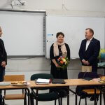 Starosta Policki Andrzej Bednarek, Członek Zarządu Powiatu w Policach Beata Chmielewska i Dyrektor MOW Trzebież Marcin Głuszyk