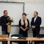 Starosta Policki Andrzej Bednarek, Członek Zarządu Powiatu w Policach Beata Chmielewska i Dyrektor MOW Trzebież Marcin Głuszyk