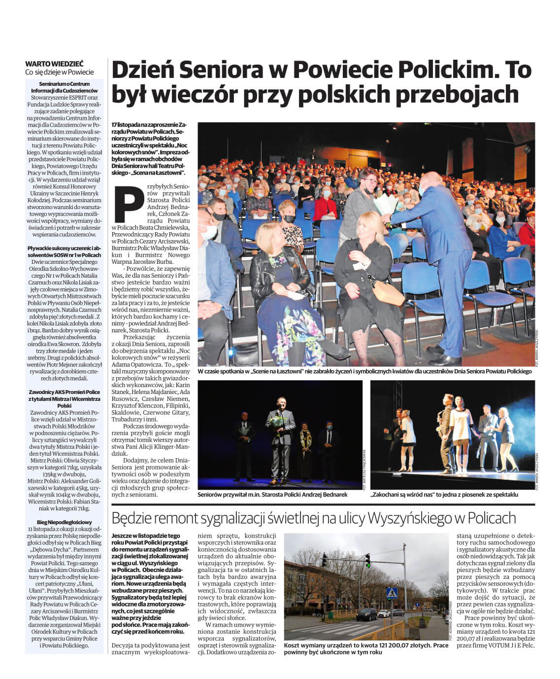 Strona promocyjna Powiatu Polickiego w Głosie Polic