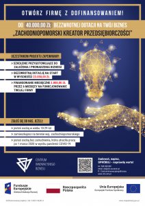 Plakat promujący udział w projekcie