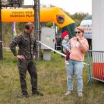 Wicestarosta Joanna Napiwodzka z organizatorem sztafety