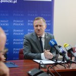Starosta Policki podczas konferencji