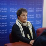 Członek Zarządu Powiatu podczas konferencji