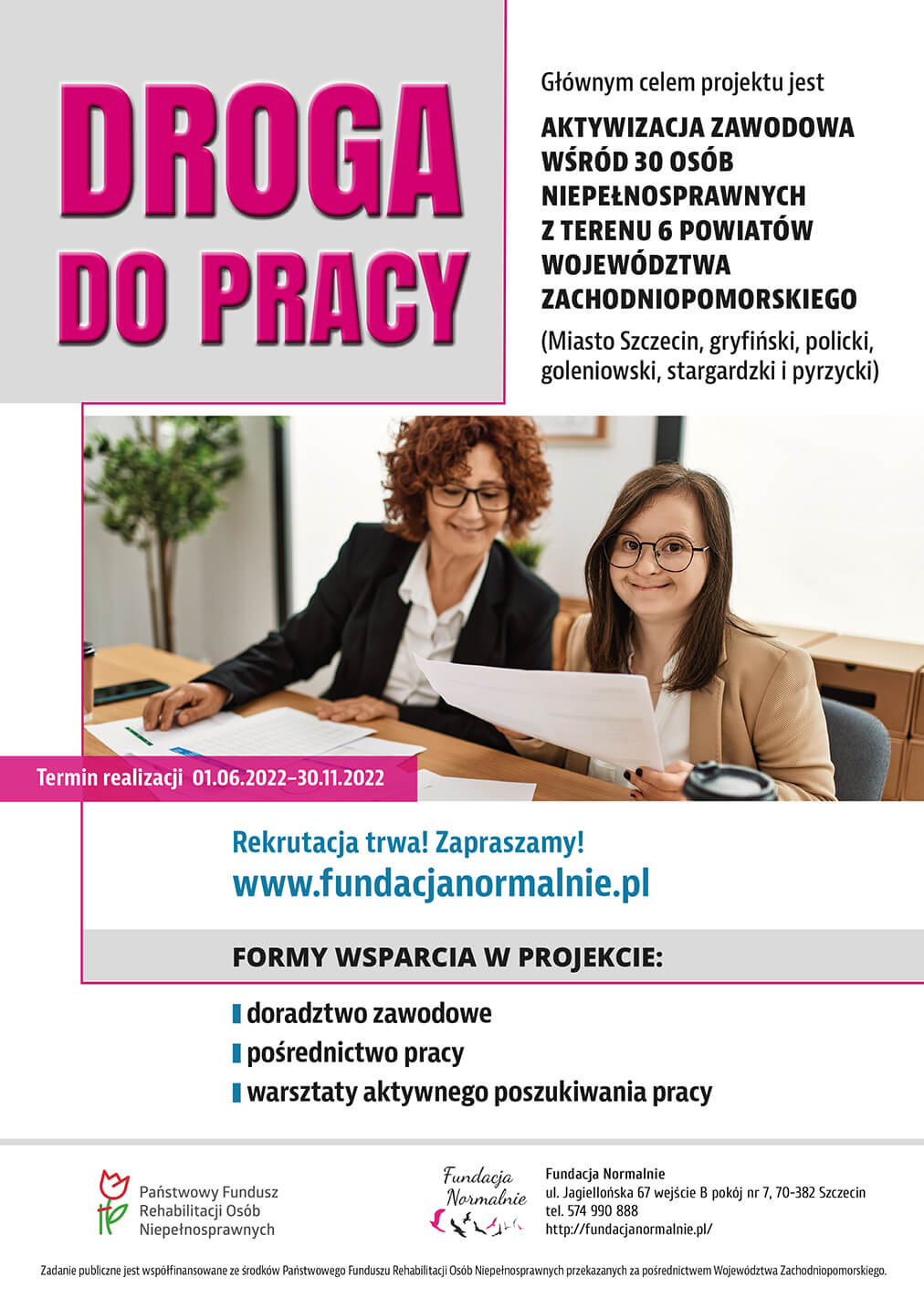 Plakat promujący przedsięwzięcie