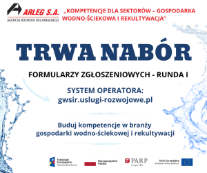 Baner informujący o trwającym naborze formularzy zgłoszeniowych w rundzie pierwszej