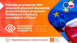 Ulotka informacyjna dotycząca funduszy europejskich