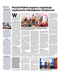 Strona promocyjna Powiatu Polickiego w Głosie Polic