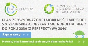 konsultacje społeczne - baner z zielonymi akcentami orazz treścią zaproszenia