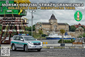 Plakat dotyczący naboru do Straży Granicznej