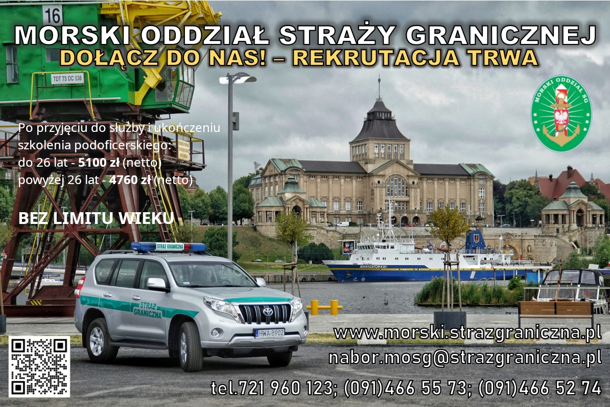 Plakat dotyczący naboru do Straży Granicznej