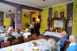 Starosta Policki Andrzej Bednarek przemawia