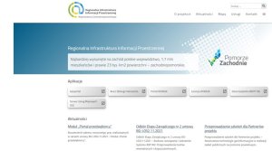 Screenshot z geoportalu