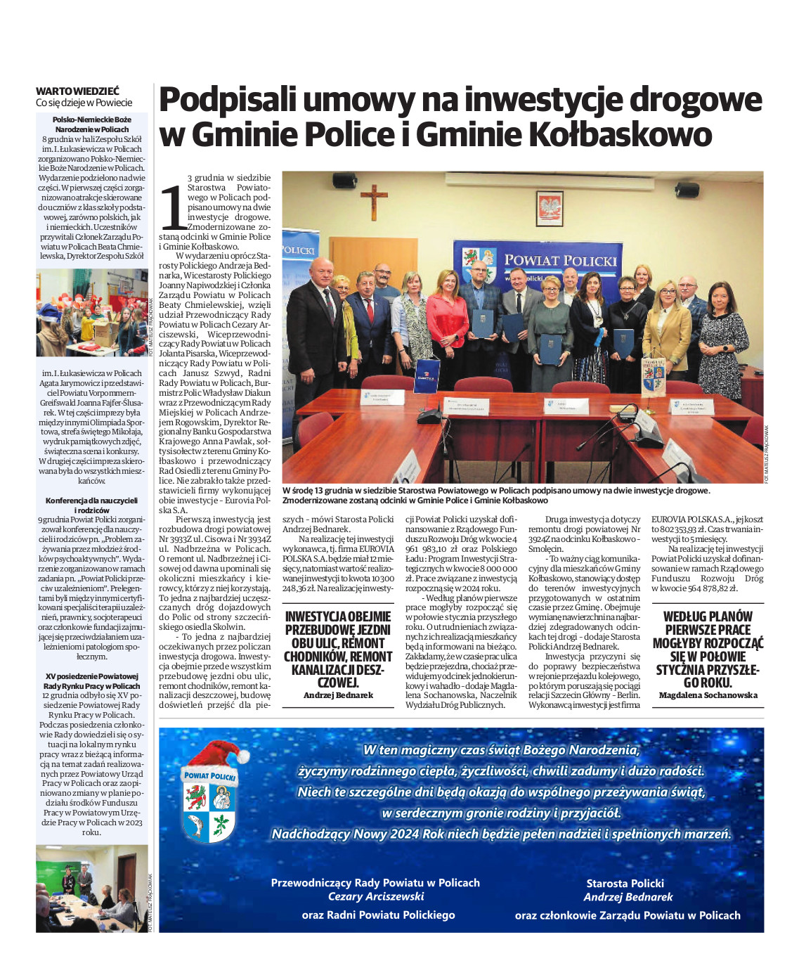 Strona promocyjna Głosu Polic