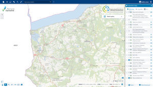 Grafika promująca System Informacji Przestrzennej