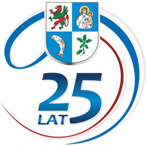 herb 25-lecia Powiatu Polickiego