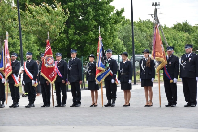 Poczety Sztandarowe jednostek ochrony przeciwpożarowej z terenu powiatu polickiego
