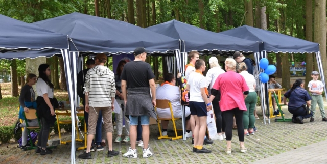 Stoiska namiotowe podczas wydarzenia