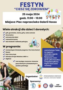 plakat festynu ciesz się zdrowiem