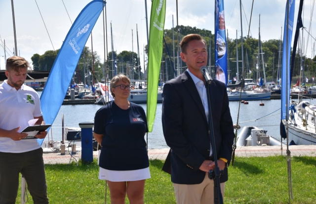 Przemowa Marszałka Województwa Zachodniopomorskiego podczas rozpoczęcia wydarzenia.