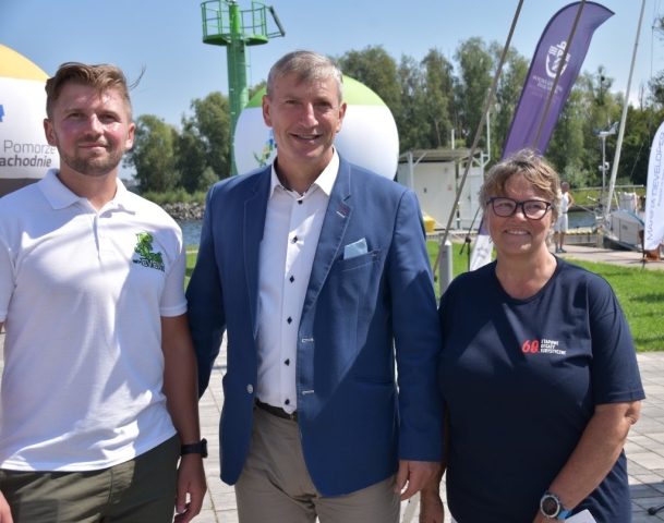 Członek Zarządu podczas otwarcia 60. Etapowych Regat Turystycznych.