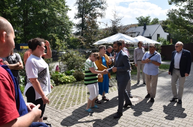 Starosta Policki wita podopiecznych PSONI w Policach