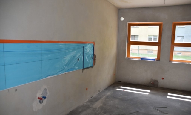 Remontowane wnętrze budynku