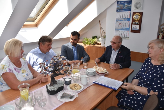 Końcowy poczęstunek po zwiedzaniu.