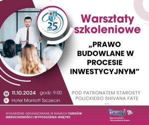 Plakat warsztatów szkoleniowych