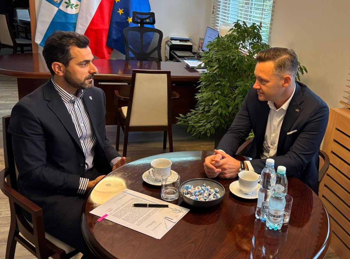 Starosta Policki na spotkaniu