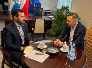 Starosta Policki na spotkaniu