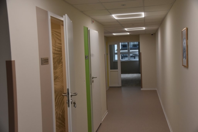 Zdjęcie odremontowanego korytarza