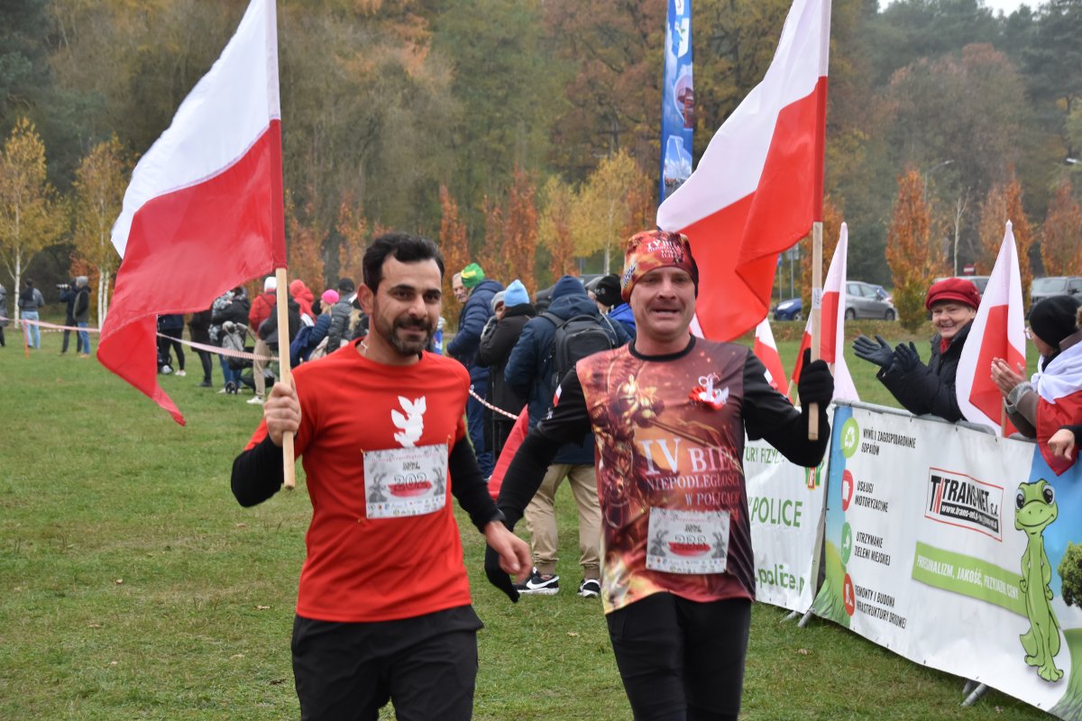 Starosta Policki podczas biegu