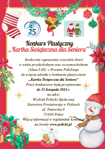 Plakat świątecznego konkursu plastycznego