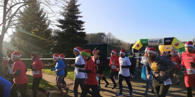 Starosta Policki podczas Biegu Mikołajkowego