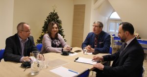 Członkowie spotkania w Powiatowym Urzędzie Pracy w Policach