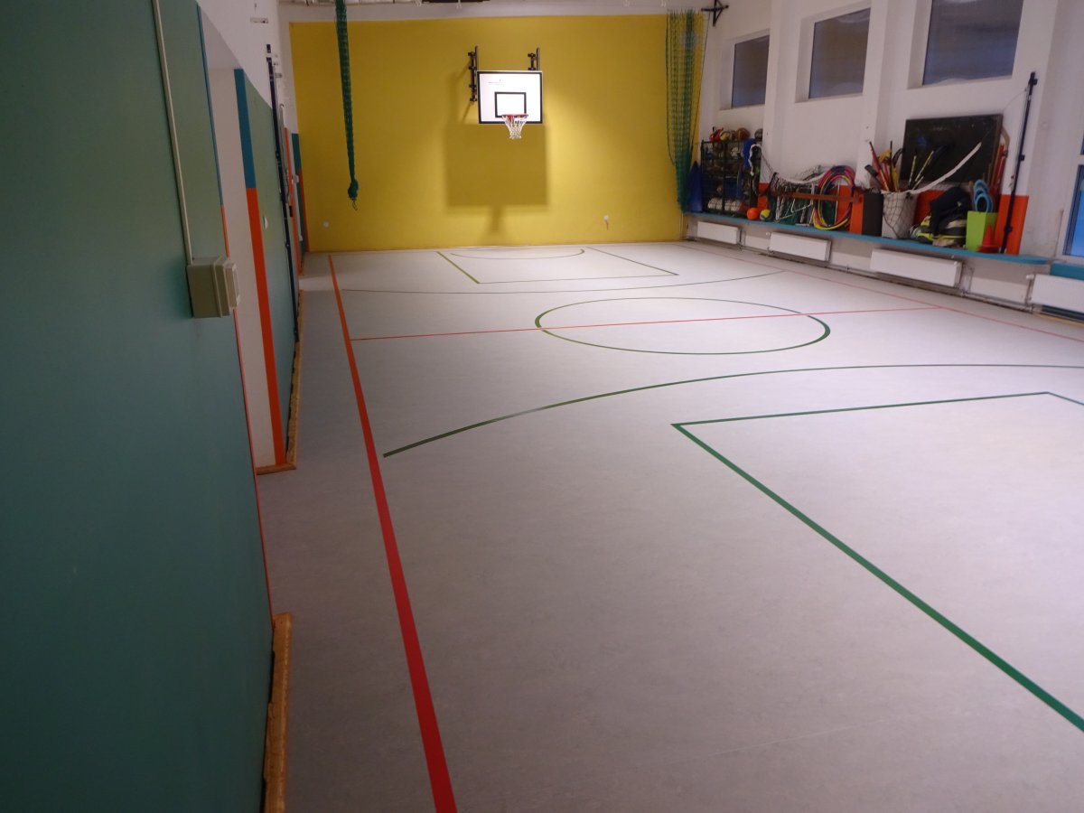 Wyremontowana sala gimnastyczna