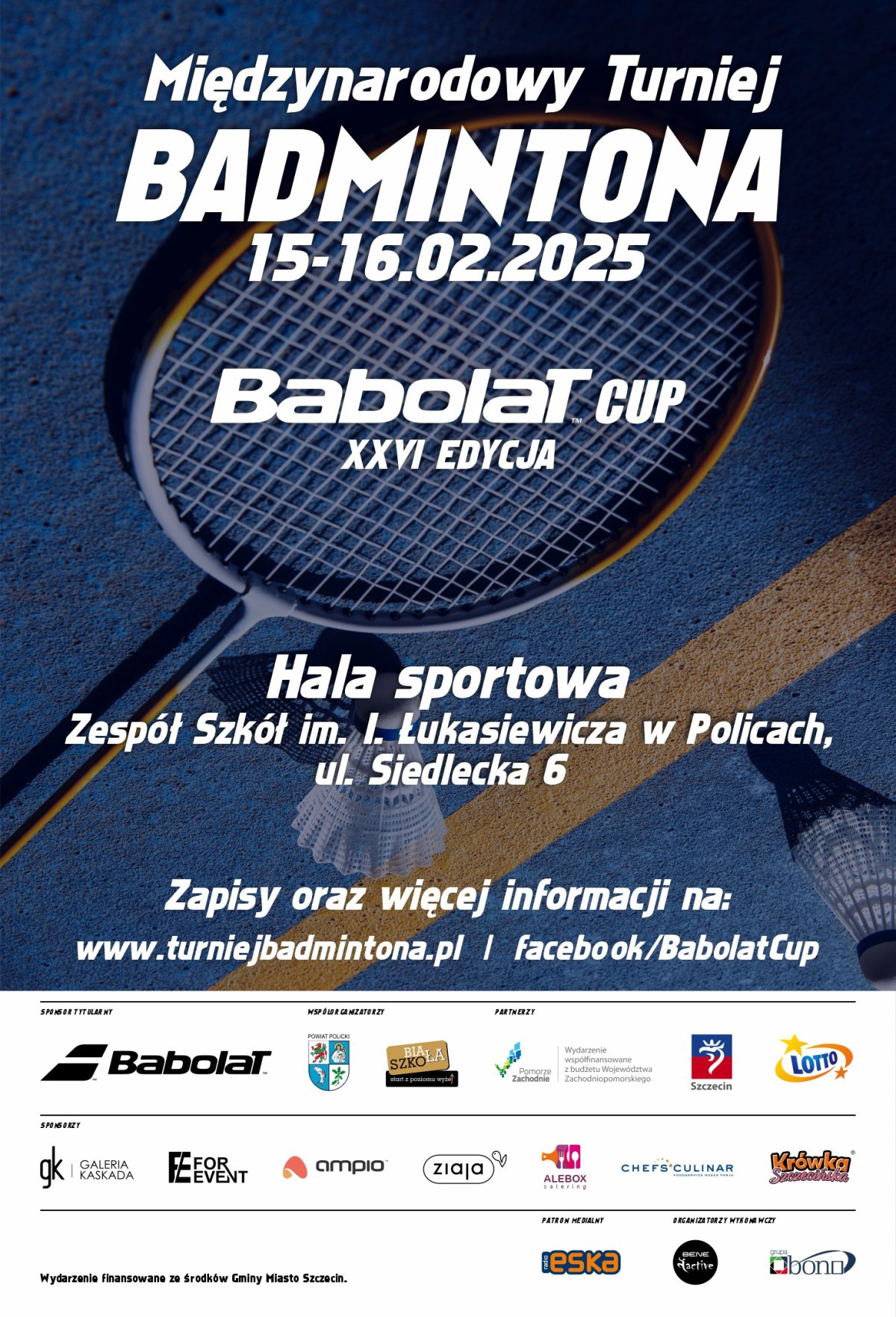 plakat promujący wydarzenie sportowe jakim jest Babolat Cup